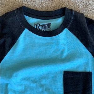 Retrofit 3/4 sleeve baseball tee. New condition